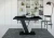 Stół rozkładany Solit 120-160 cm prostokątny nowoczesny do jadalni salonu black gloss
