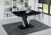 Stół rozkładany Solit 120-160 cm prostokątny nowoczesny do jadalni salonu black gloss