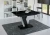 Stół rozkładany Solit 120-160 cm prostokątny nowoczesny do jadalni salonu black gloss
