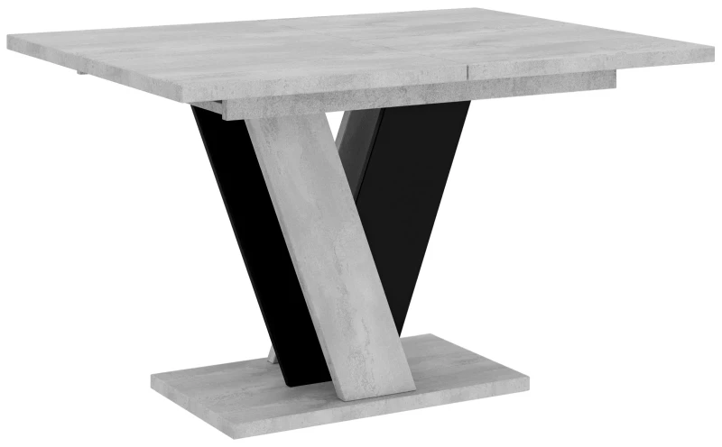 Stół rozkładany Solit 120-160 cm prostokątny nowoczesny do jadalni salonu K350/black