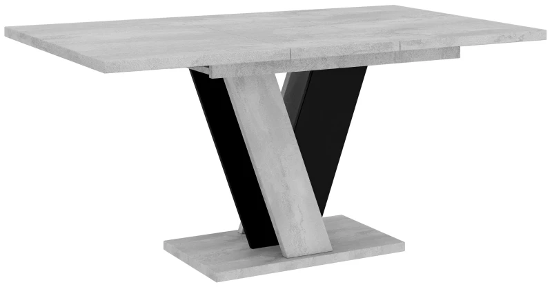 Stół rozkładany Solit 120-160 cm prostokątny nowoczesny do jadalni salonu K350/black