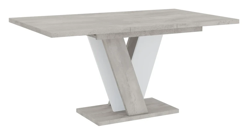 Stół rozkładany Solit 120-160 cm prostokątny nowoczesny do jadalni salonu K350/white