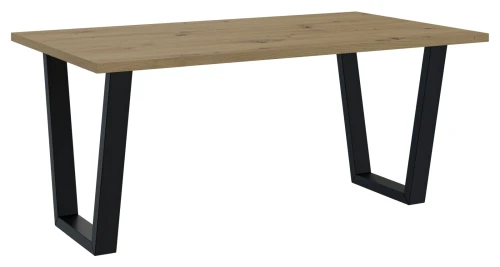 Stół Nordica V 160x90 cm z czarnymi nogami do jadalni salonu