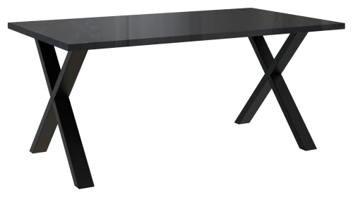 Stół Nordica X 160x90 cm z czarnymi nogami do jadalni salonu