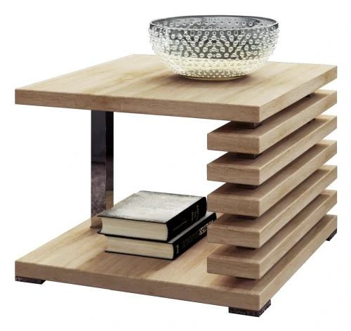 Stolik kawowy Edge II 60x60 cm ława kwadratowa wysoka do salonu