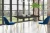 Stół rozkładany Leone Złoty 120-220 cm do jadalni salonu Smooth concrete