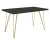 Stół rozkładany Leone Złoty 120-220 cm do jadalni salonu Smooth concrete