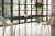 Stół rozkładany Leone Złoty 120-220 cm do jadalni salonu Smooth concrete