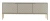 Szafka RTV Aspen I 150 cm trzydrzwiowa na metalowych nóżkach do salonu cashmere/złoty