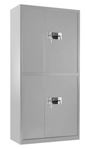 Szafa metalowa XD-032 z dwoma zamkami elektronicznymi i czujnikiem wstrząsowym Szara
