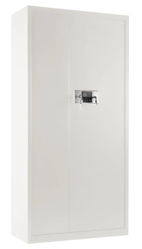 Szafa metalowa XD-034 z zamkiem elektronicznym i czujnikiem wstrząsowym Biała