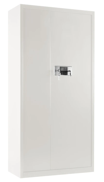 Szafa metalowa XD-034 z zamkiem elektronicznym i czujnikiem wstrząsowym Biała