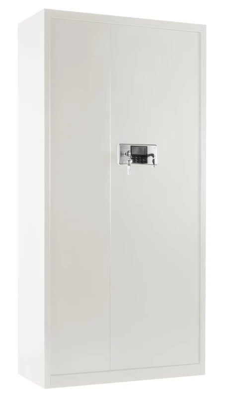 Szafa metalowa XD-034 z zamkiem elektronicznym i czujnikiem wstrząsowym Biała