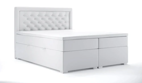 Łóżko kontynentalne Glamour z pojemnikiem 140x200 dwuosobowe tapicerowane