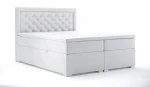 Łóżko kontynentalne Glamour z pojemnikiem 160x200 dwuosobowe tapicerowane