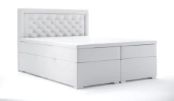 Łóżko kontynentalne Glamour z pojemnikiem 160x200 dwuosobowe tapicerowane