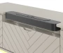 Szafka RTV Aspen VI 150 cm trzydrzwiowa z głośnikiem JBL do salonu  cashmere/złoty
