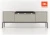 Szafka RTV Aspen VI 150 cm trzydrzwiowa z głośnikiem JBL do salonu cashmere/czarny