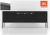 Szafka RTV Aspen VI 150 cm trzydrzwiowa z głośnikiem JBL do salonu czarny/czarny