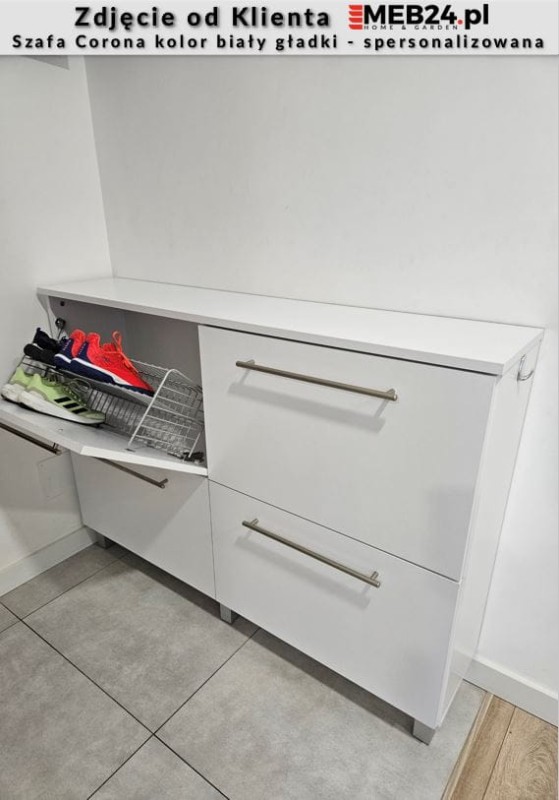 Szafa na buty Corona do przedpokoju - spersonalizowana (na wymiar) - zdjęcie od klienta