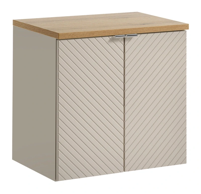 Zestaw mebli łazienkowych VIVA CASHMERE z blatem dąb 60 cm