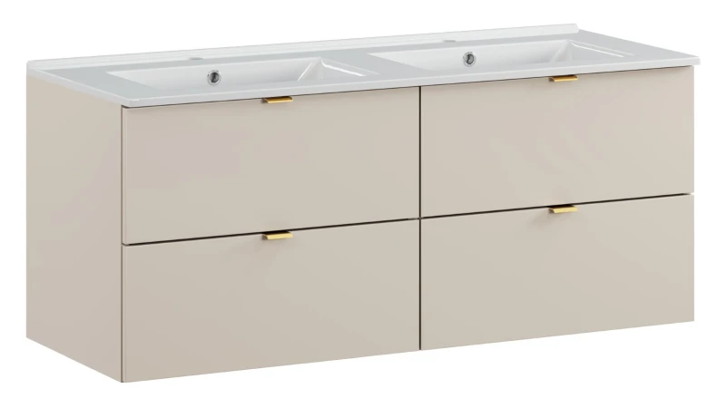 Zestaw mebli łazienkowych DALIA CASHMERE z umywalką meblową 120 cm - 3 elementy