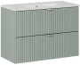 Zestaw mebli łazienkowych LINE REED GREEN szafka 80 cm 2 szuflady z umywalką Dance