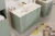 Zestaw mebli łazienkowych LINE REED GREEN - aranżacja