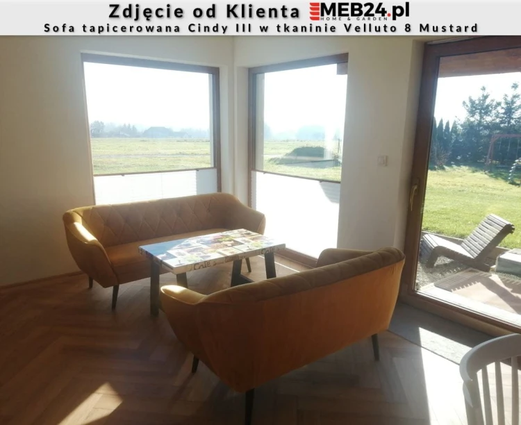 Sofa tapicerowana Cindy III w stylu skandynawskim - zdjęcie od klienta.JPG