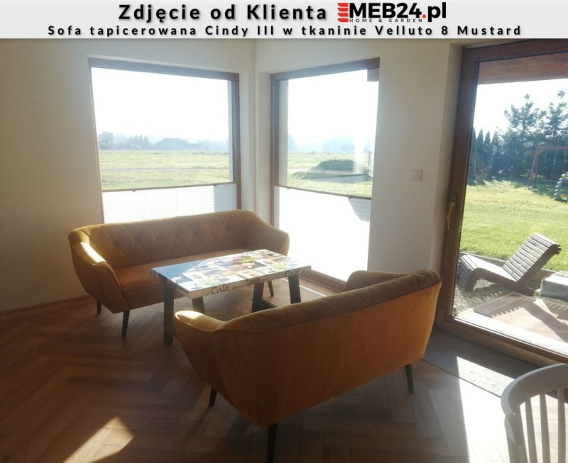 Sofa tapicerowana Cindy III w stylu skandynawskim - zdjęcie od klienta.JPG