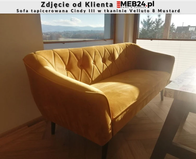Sofa tapicerowana Cindy III w stylu skandynawskim - zdjęcie od klienta.JPG