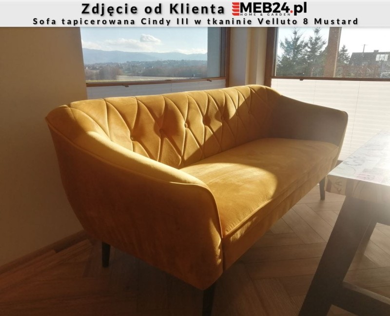 Sofa tapicerowana Cindy III w stylu skandynawskim - zdjęcie od klienta.JPG