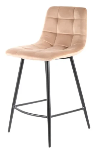 Półhoker tapicerowany Chic H-2 Velvet Bluvel 28 beż