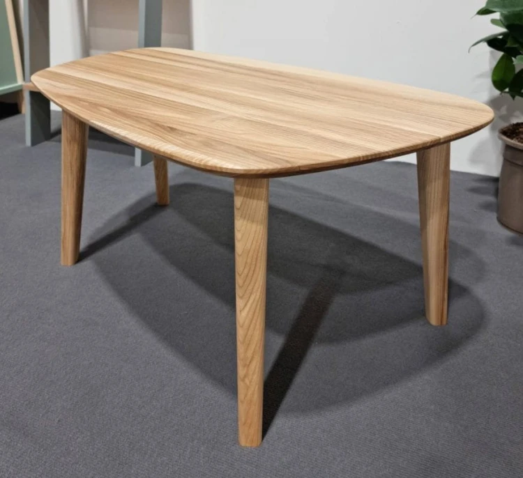 Stolik kawowy ENDOCARP 80x48 cm | Jesion