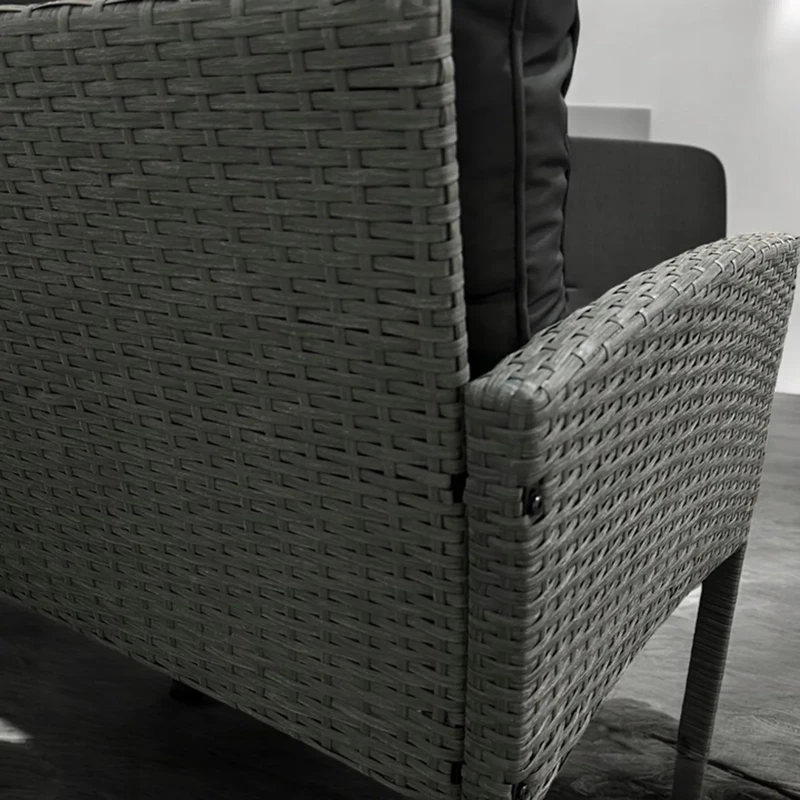 Zestaw mebli ogrodowych z technorattanu Puerto Szary