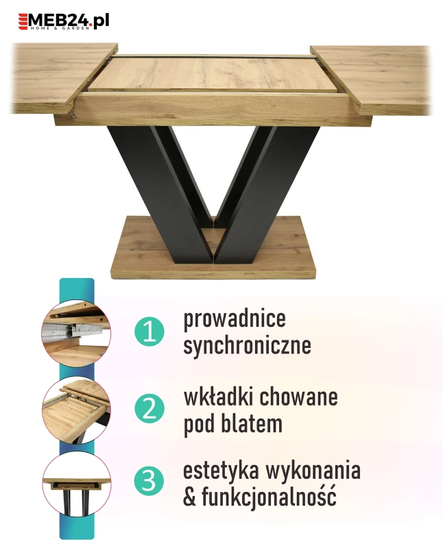 Stół Lara rozkładany 130-210