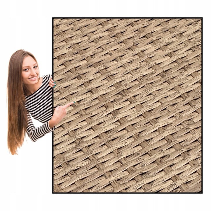 Zestaw mebli ogrodowych z technorattanu Hawana Naturalny