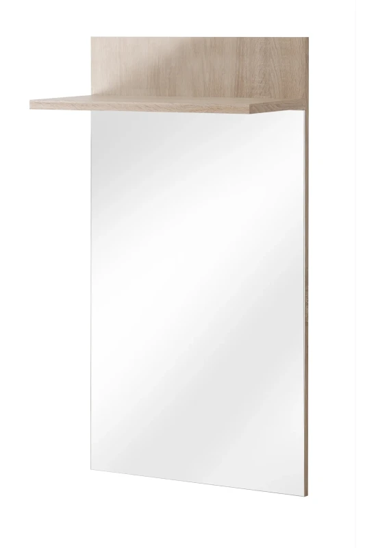 Lustro Amario 60 cm z półką do przedpokoju dąb sonoma