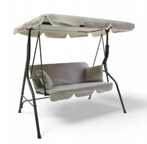 Huśtawka ogrodowa wolnostojąca Nrico 3 osobowa Jasny Brąz