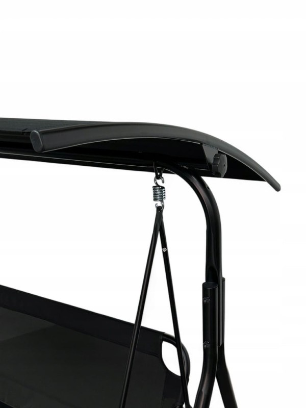 Huśtawka ogrodowa wolnostojąca Classic bujana 3 osobowa Brąz złoty