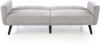 Sofa tapicerowana Larix trzyosobowa rozkładana w stylu skandynawskim do salonu popielaty