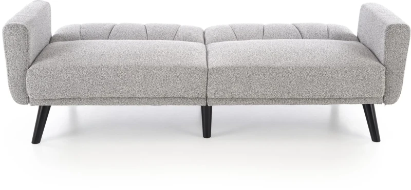 Sofa tapicerowana Larix trzyosobowa rozkładana w stylu skandynawskim do salonu popielaty