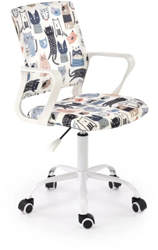 Fotel obrotowy Oris z regulacją wysokości nowoczesny do pokoju młodzieżowego wielokolorowy