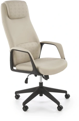 Fotel gabinetowy Razor obrotowy z funkcją multiblock nowoczesny do biura beżowy