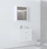 Szafka lustrzana Toreto z cichym domykiem do łazienki 60 cm biały mat