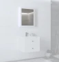Szafka lustrzana Toreto z cichym domykiem do łazienki 60 cm biały mat
