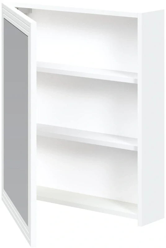 Szafka lustrzana Toreto z cichym domykiem do łazienki 60 cm biały mat