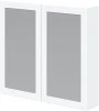 Szafka lustrzana Toreto z cichym domykiem do łazienki 80 cm biały mat