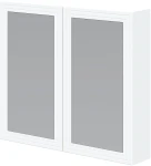 Szafka lustrzana Toreto z cichym domykiem do łazienki 80 cm biały mat