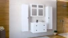 Szafka lustrzana Toreto z cichym domykiem do łazienki 80 cm biały mat